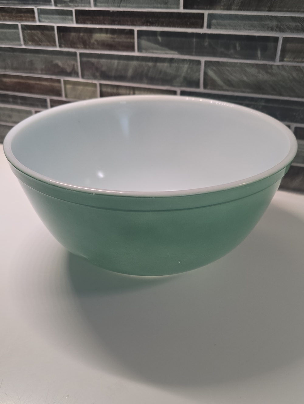 Vintage PYREX 1960s Jade Green Mixing Bowl